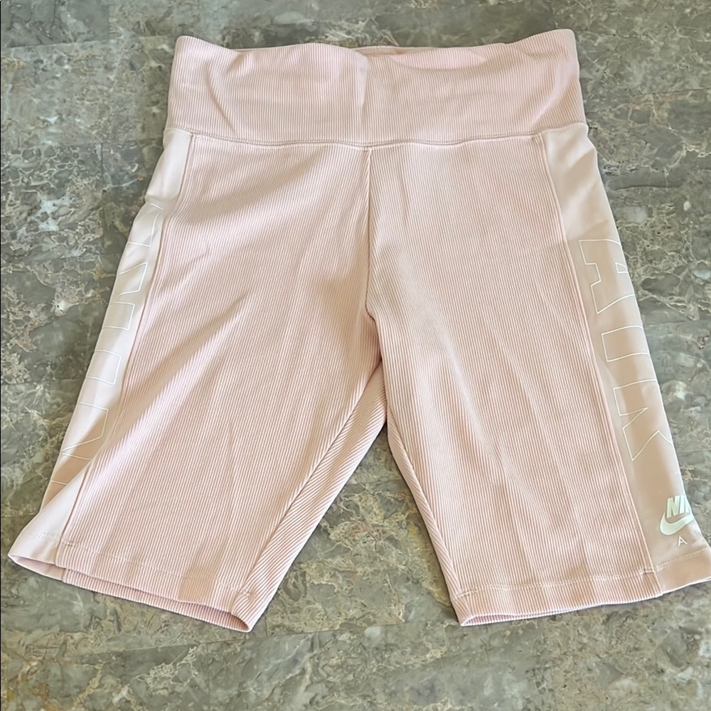 Nike Pink Bike Shorts High-Waisted Performance